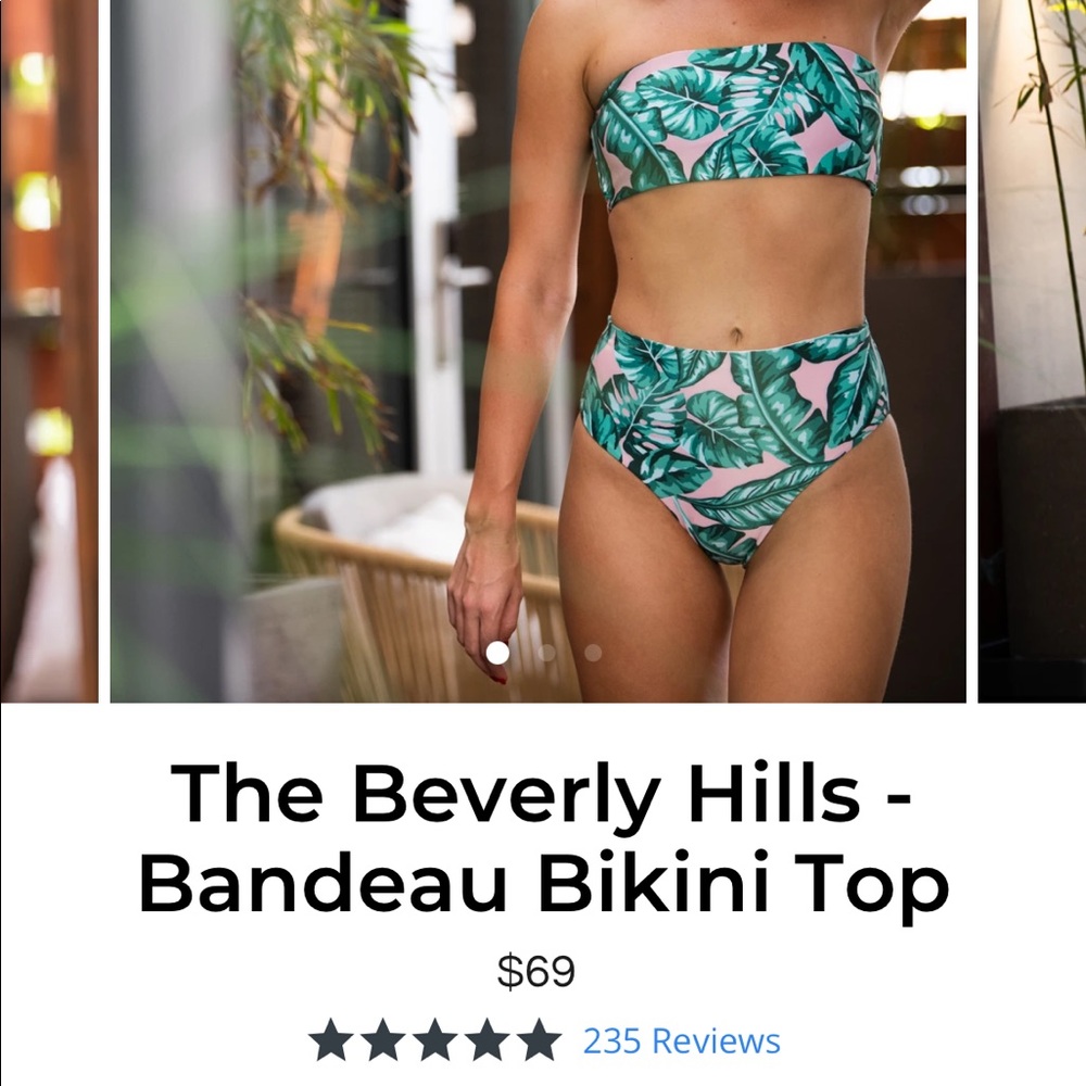 Kenny Flowers Beverly Hills Bandeau Bikini top